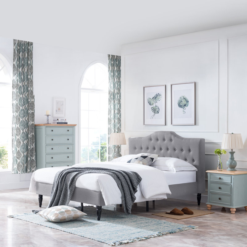 House of Hampton Bluhm Queen Upholstered Platform Bed Wayfair